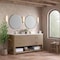 James Martin Vanities Lucian 72in Double Vanity, Carbon Oak w/ 3 CM White Zeus Quartz Top D704-V72-PBO-3WZ - alternate 5